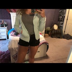 Mint zip up hoodie